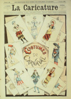 La Caricature 1885 N°267 Costumes De Carnaval Draner - Tijdschriften - Voor 1900