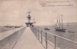 DE Nw31- BILBAO - MUELLE CHURRUCA Y FARO EN PORTUGALETE - JETEE ET PHARE - Vizcaya (Bilbao)