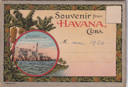DE Nw30- SOUVENIR FROM HAVANA , CUBA - EDICIONJORDI - DEPLIANT 11 CARTES RECTO VERSO ( 22 VUES ) - Cuadernillos Turísticos