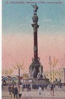 DE Nw31- MONUMENTO A COLON , BARCELONA - ANIMACION - OBLITERATION 1922 - Barcelona
