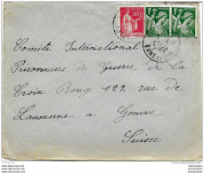 64 - 52 - Enveloppe Envoyée D'Eure Et Loire à La Croix Rouge / Agence Prisonniers De Guerre Genève 1940 - Oorlog 1939-45