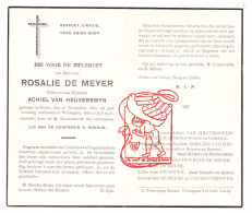 DP Rosalie De Meyer ° Huise Zingem 1880 † Wortegem 1948 X Achiel Van Heuverswyn // Vervaeck Merlier Dewever - Devotion Images