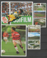 Ghana 1997 Football Soccer World Cup Set Of 6 + Sheetlet + 2 S/s MNH - 1998 – France