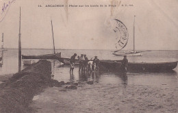 EP 29-(33) ARCACHON - PECHE SUR LES BORDS DE LA PLAGE - ANIMATION - Arcachon