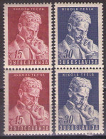 Yugoslavia 1953 - Nikola Tesla - Mi 712-713 - MNH**VF - Neufs