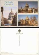 Postcard City Of London-London St. Paul’s Cathedral (3 Ansichten) 1980 - Autres & Non Classés