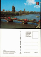 Postcard London The Houses Of Parliament And Lambeth Bridge 1980 - Autres & Non Classés