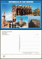 San Marino Mehrbild-AK U.a. Milizia Uniformata   Veduta Aerea Della Città 1980 - Saint-Marin