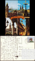 Ansichtskarte Hamburg Mehrbildkarte Mit 4 Stadt-Ansichten 1985 - Other & Unclassified