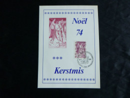 1974 1737 FDC Philacard  Brus/Brux  :   " Kerstmis/ Noël " - 1971-1980