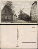 Ansichtskarte Borstel-Jork Straßenpartie, Windmühle 1940 - Other & Unclassified