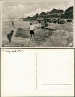 Ansichtskarte Westerland-Sylt Kinder Bei Flut, Promenade 1935 - Otros & Sin Clasificación