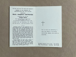 CAETHOVEN Maria Josephina °LICHTAART 1903 +DUFFEL 1977 - MEEUS - VAN GORP - NAUWENS - Todesanzeige
