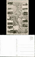 Ansichtskarte  Von Helgoland Nach Hamburg Landkarten AK 1961 - Otros & Sin Clasificación