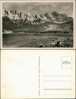 Ansichtskarte Garmisch-Partenkirchen Eibsee Mit Zugspitzmassiv 1940 - Garmisch-Partenkirchen