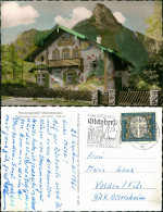 Ansichtskarte Oberammergau Rotkäppchen-Haus Mit Kofel Color Fotokarte 1959 - Oberammergau