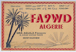 Ad8996 - ALGERIA - RADIO FREQUENCY CARD - 1950 - Radio