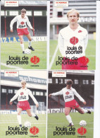 KV KORTRIJK, 17 POSTCARDS FOOTBALL, Tussen 1985 En 1990 : O.a. JEAN MARIE ABEELS, DIETER SCHWABE, EDDY SNELDERS Etc ;;;; - Soccer