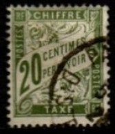 FRANCE    -   Taxe   -   1893.   Y&T N° 31 Oblitéré. - 1859-1959 Oblitérés