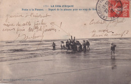 EP Nw- COTE D'ARGENT - PECHE A LA PINASSE - DEPART DE LA PINASSE POUR UN COUP DE FILET - Fishing