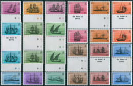 Bermuda 1986 SG507A-523A Wrecked Ships (15) Gutter Pairs MNH - Bermudas