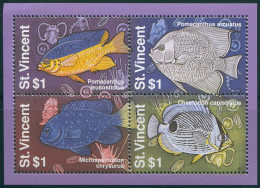 St Vincent Prehistoric Fish Block MS MNH - St.Vincent (1979-...)