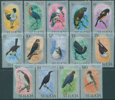 St Lucia 1976 SG415-430a Birds (14) MNH - St.Lucia (1979-...)