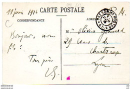 Guerre 14-18 - Franchise Militaire  Cachet " Tresor Et Postes 45 " 11 .06.1916 CP  Les Papeteries De SEVEUX - WW I