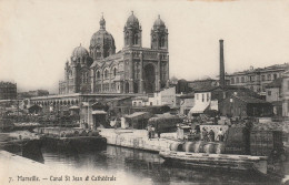 13-Marseille Canal St Jean Et Cathédrale - Notre-Dame De La Garde, Aufzug Und Marienfigur