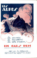 France - Les Alpes En Cars PLM - 1925 - Prospectus P.24 - Complete - Autres & Non Classés