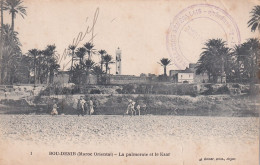 FI 29- BOU DENIB , MAROC ORIENTAL - LA PALMERAIE ET LE KSAR - ANIMATION - TAMPON MILITAIRE TIRAILLEURS SENEGALAIS  - Other & Unclassified