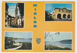 10 DEPT 32 : édit. Cap Théojac : Mielan L'église , La Mairie , Le Lac - Other & Unclassified