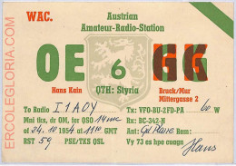 Ad8998 - AUSTRIA - RADIO FREQUENCY CARD - 1954 - Radio