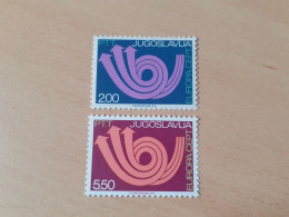 TIMBRES   YOUGOSLAVIE   ANNEE   1973   N  1390  / 1391   COTE  2,50  EUROS   NEUFS  LUXE** - Nuovi