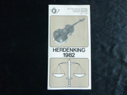 1982 2034/2035 PF NL. HEEL MOOI ! Zegel Met Eerste Dag Stempel : HERDENKINGEN - Post Office Leaflets