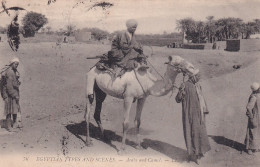 FI 30- SCENES ET TYPES D'EGYPTE - ARABES ET LEUR CHAMEAU - Persone