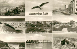 73778873 Juist Nordseebad Duenenblick Kurhaus Strand Und See Dorfblick Wattenmee - Juist