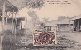 GU Nw- KINDIA ( GUINEE FRANCAISE ) - QUARTIER SYRIEN - OBLITERATION 1908 - Guinée Française