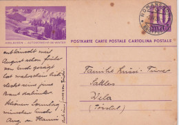 1939 Svizzera Intero Postale Figurato  AUTOBUS   ADELBODEN - AUTOVERKEHR IM WINTER - Cartas & Documentos