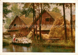 73778845 Leipe Luebbenau Spreewald Altes Bauernhaus Kahn Wasserstrasse  - Other & Unclassified