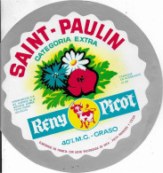 ETIQUETTE  DE  FROMAGE   NEUVE     SAINT PAULIN RENY PICOT - Kaas