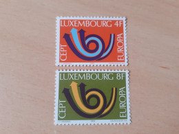 TIMBRES   LUXEMBOURG   ANNEE   1973   N  812  / 813   COTE  2,50  EUROS   NEUFS  LUXE** - Nuevos