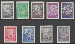 BELGIUM - 1941  - MNH/**  -  COB 547A-555A -  Lot 26013 - Neufs