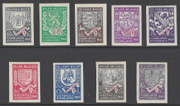 BELGIUM - 1941  - MNH/**  -  COB 547A-555A -  Lot 26013 - Unused Stamps
