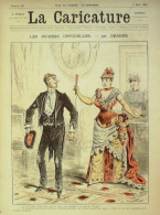 La Caricature 1885 N°271 Soirées Officielles Draner Claretie Par Luque Trock Caran D'Ache - Revistas - Antes 1900