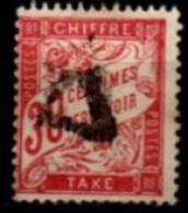 FRANCE    -   Taxe   -   1893.   Y&T N° 33 Oblitéré. - 1859-1959 Gebraucht