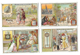 S 832, Liebig 6 Cards, L'heure(lower Condition Corners) (ref B22) - Liebig