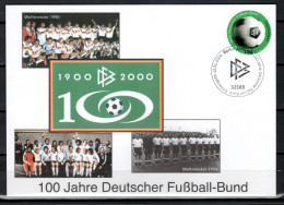 Germany 2000 Football Soccer, DFB 100th Anniv. Commemorative Cover - Lettres & Documents