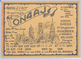 Ad9004 - BELGIUM - RADIO FREQUENCY CARD - Bruges - 1950 - Radio