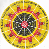 ETIQUETTE  DE  FROMAGE   NEUVE     SAINT PAULIN  MOULIN ROUGE 40 % UCALM  ANJOU 45 % - Fromage